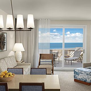 Marriott's Monarch at Sea Pines — Sample Living Area With Attached Balcony (see below for unit-type specific photos)