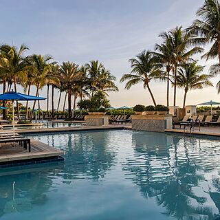 Marriott's Oceana Palms — Pool With Loungers and Umbrellas