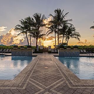 Marriott's Oceana Palms — Pool Sunset View