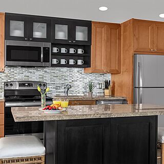 Marriott's Oceana Palms — Sample Kitchen Area With Barstools