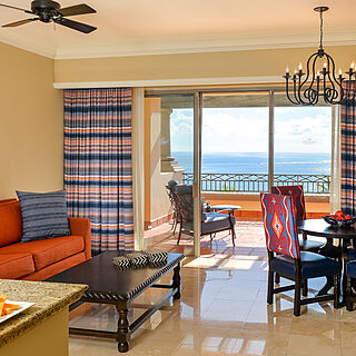 Pueblo Bonito Sunset Beach Resort & Spa — Sample Living Area With Attached Balcony