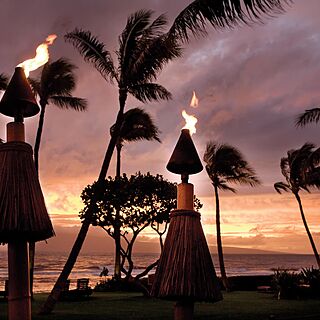 Marriott's Maui Ocean Club - Molokai, Maui & Lanai Towers — Tiki Torches