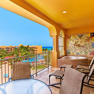 Royal Haciendas — Sample Balcony With Whirlpool Spa