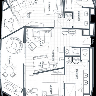 The Westin Los Cabos Resort Villas & Spa — 2-Bedroom Premium Villa Floorplan