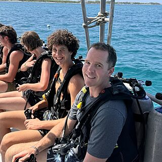 Grandsons first dive