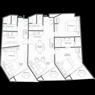 The Westin Los Cabos Resort Villas & Spa — 3-Bedroom Villa Floorplan