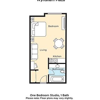 WorldMark Palm Springs - Plaza Resort and Spa — Studio Floorplan
