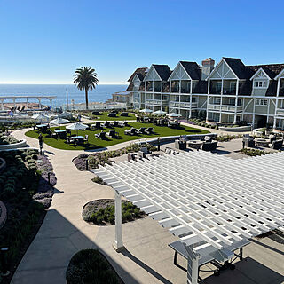 Great views of the ocean and courtyard