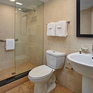 Divi Village Golf and Beach Resort &mdash; Sample 1-bedroom golf suite bathroom