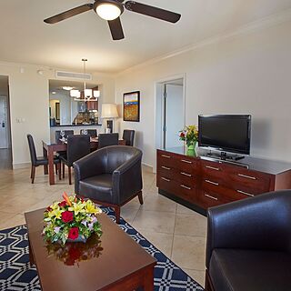 Divi Village Golf and Beach Resort &mdash; Sample 2-bedroom living area