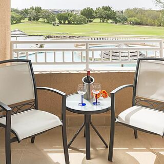 Divi Village Golf and Beach Resort &mdash; Sample 2-bedroom golf suite balcony
