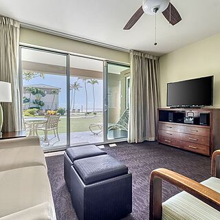 The Point at Poipu — Sample living area