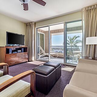 The Point at Poipu — Sample living area