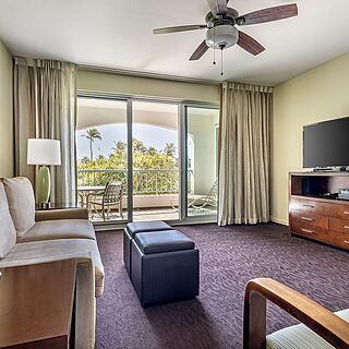 The Point at Poipu — Sample living area
