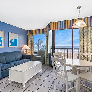 Ocean Club Resort Myrtle Beach, a Ramada by Wyndham — Sample living area