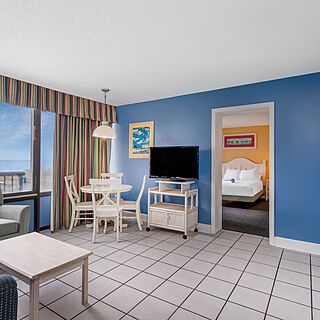 Ocean Club Resort Myrtle Beach, a Ramada by Wyndham — Sample living area