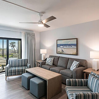 Sanibel Beach Club — Sample living area