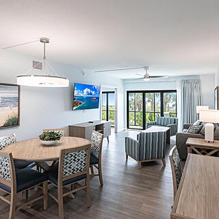 Sanibel Beach Club — Sample living area