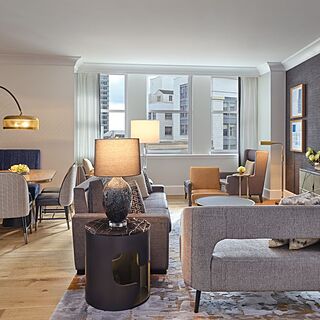 The Ritz Carlton Club, San Francisco &mdash; Two-bedroom residence living area