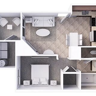 Holiday Inn Club Vacations at Desert Club Resort — One-bedroom villa floorplan