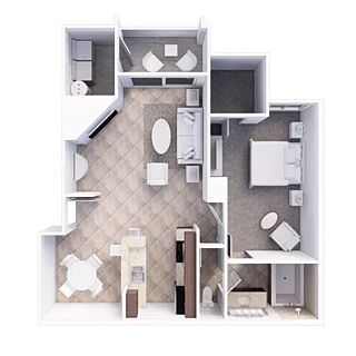 Holiday Inn Club Vacations at Desert Club Resort — One-bedroom deluxe villa floorplan