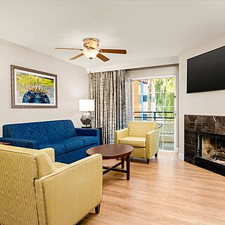 Holiday Inn Club Vacations at Desert Club Resort — Sample one-bedroom deluxe villa living area