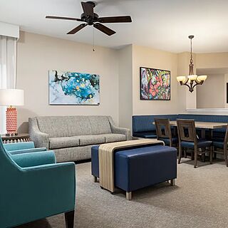 Holiday Inn Club Vacations at Orange Lake Resort - River Island — Sample two-bedroom villa living area