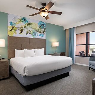 Holiday Inn Club Vacations at Orange Lake Resort - River Island — Sample two-bedroom villa bedroom