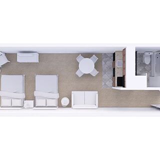 Holiday Inn Club Vacations at Orange Lake Resort - West Village — Studio suite floorplan
