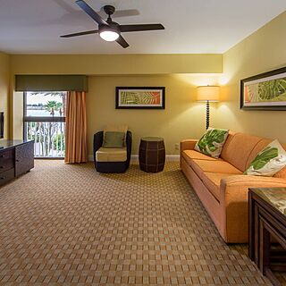 Holiday Inn Club Vacations at Orange Lake Resort - West Village — Sample one-bedroom clubhouse living area