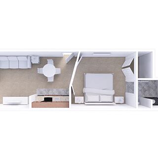Holiday Inn Club Vacations at Orange Lake Resort - West Village — Sample one-bedroom clubhouse villa floorplan