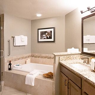 Holiday Inn Club Vacations at Orange Lake Resort - East Village &mdash; Sample three-bedroom villa bathroom