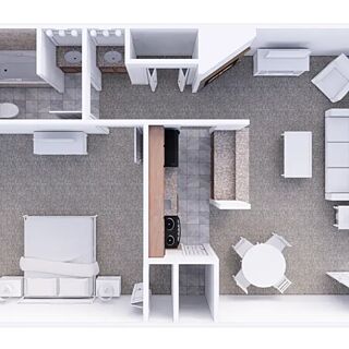 The Ridge Tahoe — One-bedroom Ridge Crest floorplan