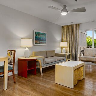 WorldMark Kihei Resort — Sample two-bedroom suite living area