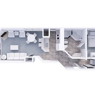 Holiday Inn Club Vacations at South Beach Resort — One-bedroom villa floorplan