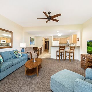 Lawai Beach Resort — Sample living area