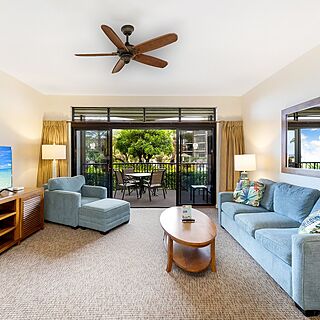 Lawai Beach Resort — Sample living area
