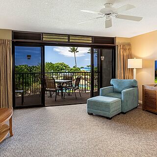 Lawai Beach Resort — Sample living area
