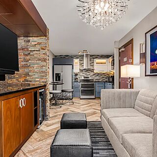 Holiday Inn Club Vacations at Desert Club Resort — Sample one-bedroom Signature villa living area