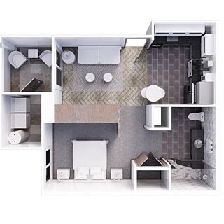 Holiday Inn Club Vacations at Desert Club Resort — One-bedroom Signature villa floorplan