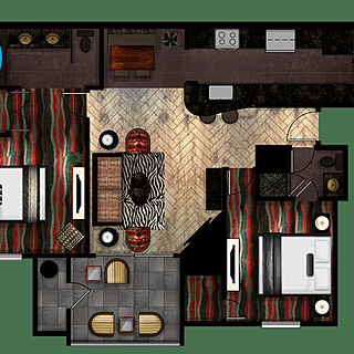 Holiday Inn Club Vacations at Desert Club Resort — Two-bedroom signature villa floorplan