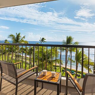 Marriott's Maui Ocean Club - Molokai, Maui & Lanai Towers &mdash; Sample balcony