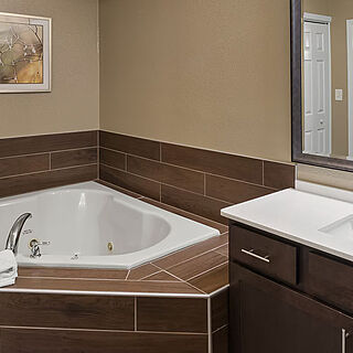 Club Wyndham Smoky Mountains — Sample bathroom