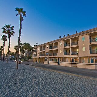 Resort faces ocean