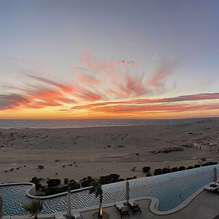 unobstructed view of sunset