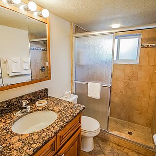 Coral Reef Beach Resort — Sample bathroom